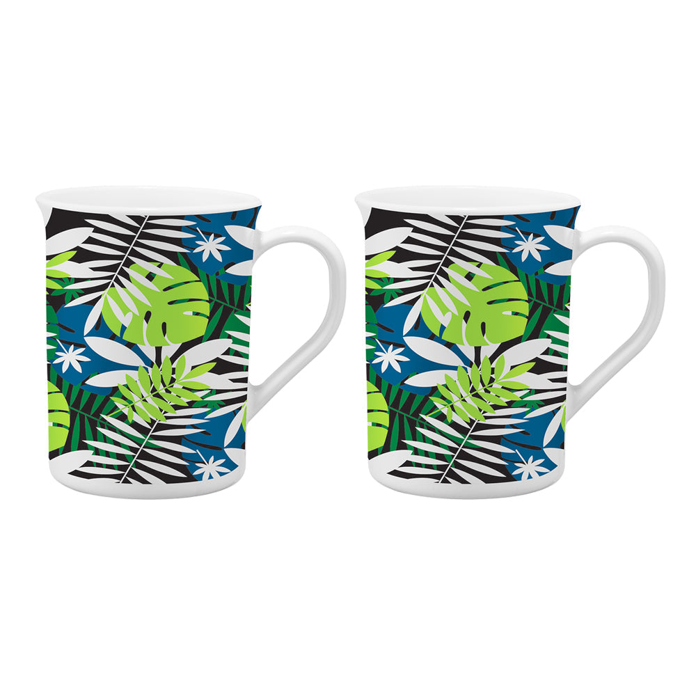 Larah by Borosil Forest Mug Set, 6 x 180ml + 2 x 320ml