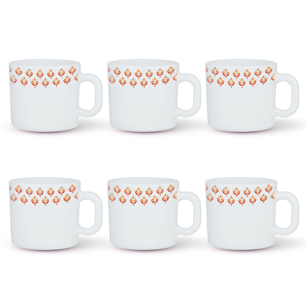 My Borosil Opalware Coffee Mugs & Travel Mugs Gardenia Mug Set