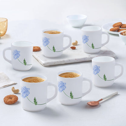 Larah Blue Mist Mug Set, 240ml x 2