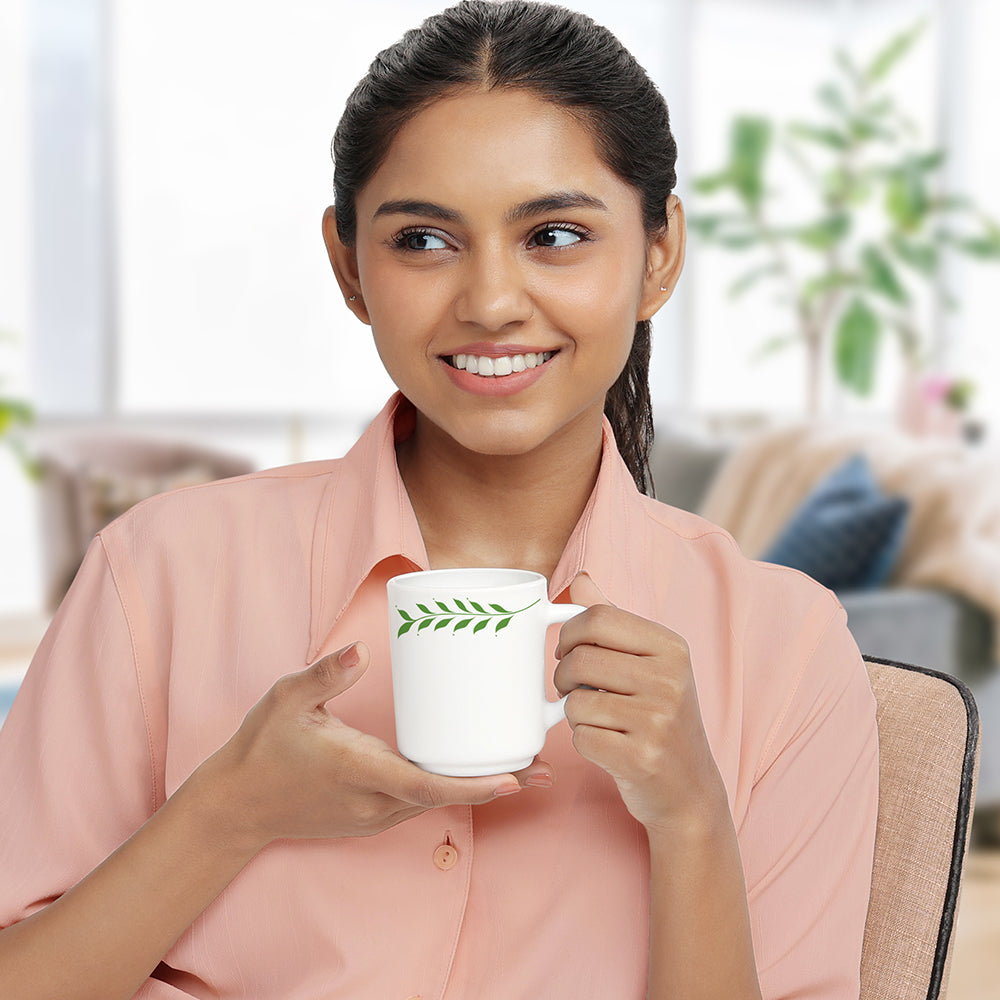 Larah by Borosil Botanica Mug Set, 240ml x 2