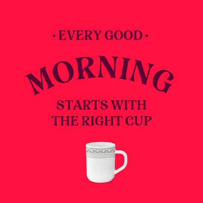 Larah Classic Mug Set, 180ml x 12