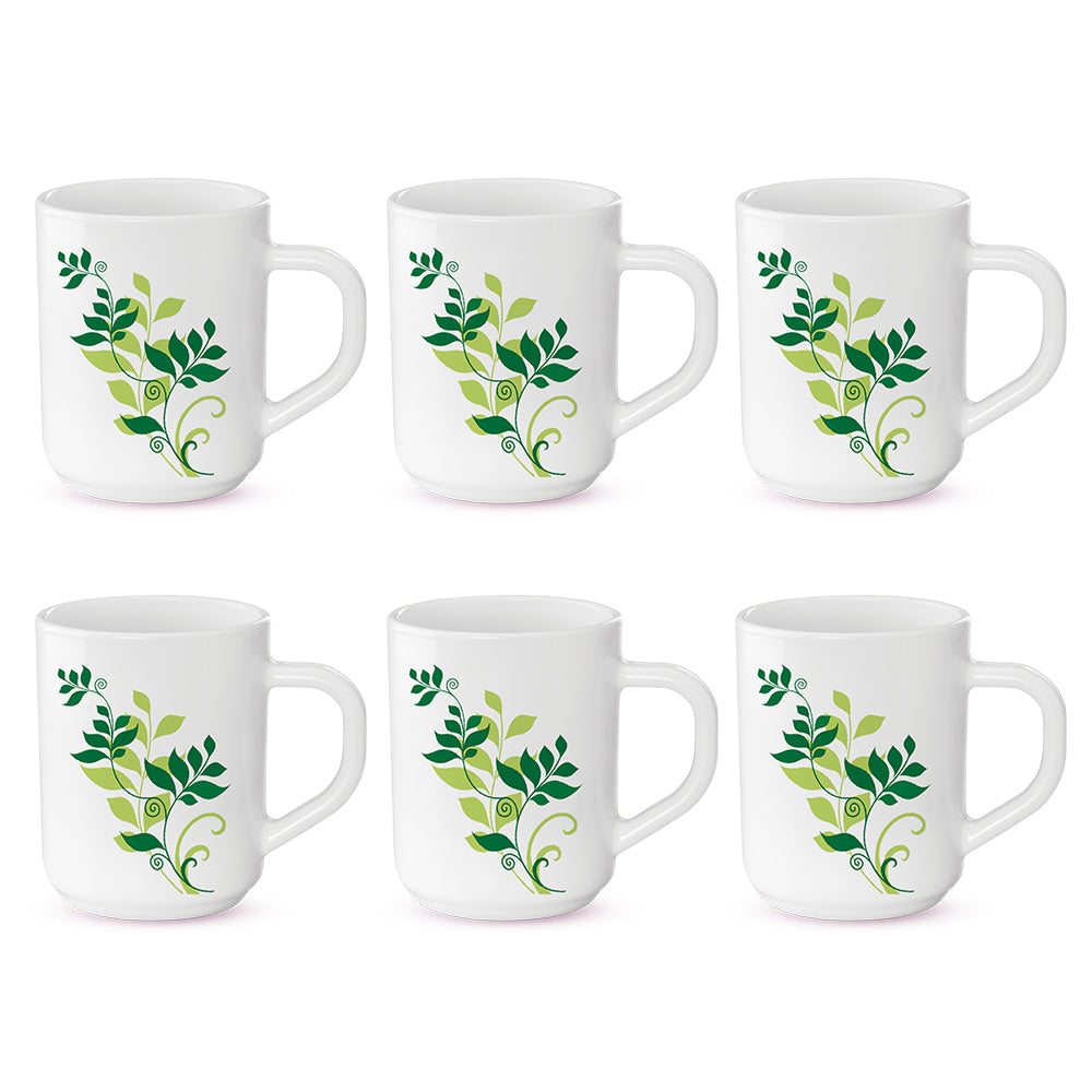 My Borosil Opalware Coffee Mugs & Travel Mugs Larah by Borosil Fern Mug Set