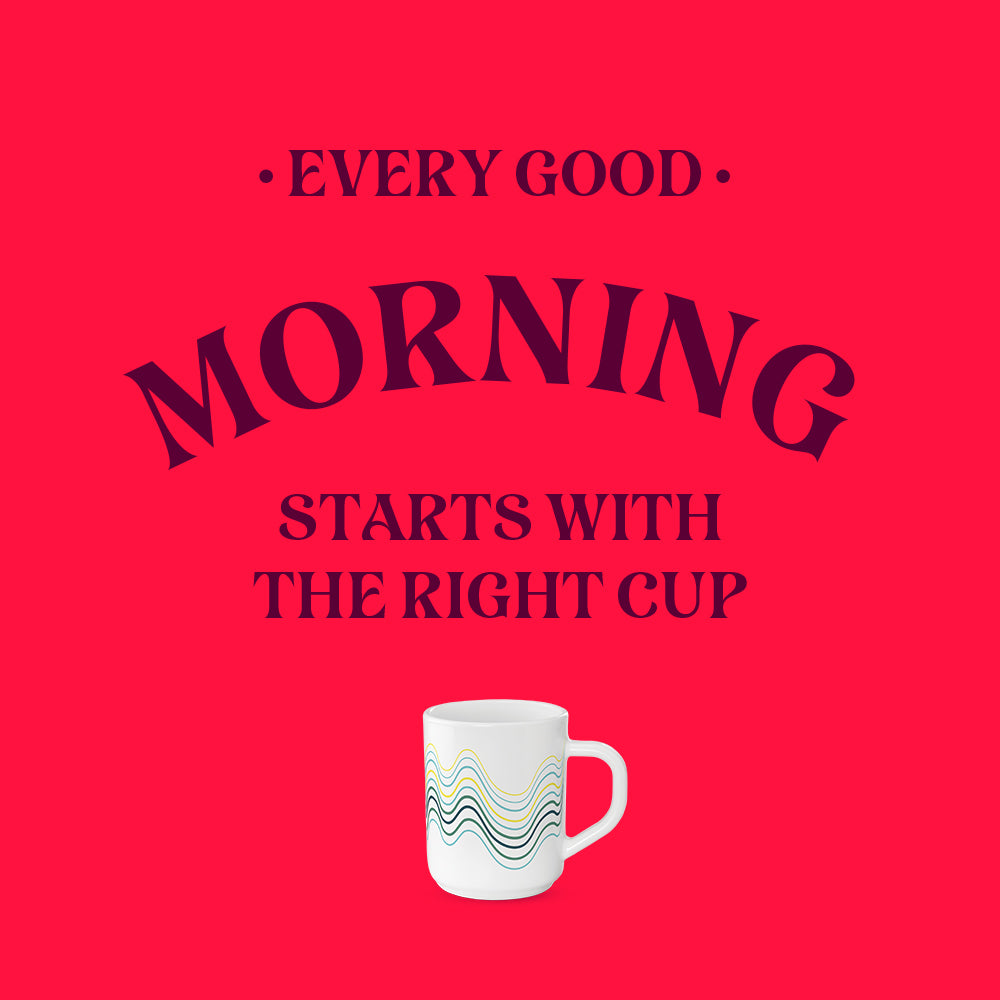 Larah by Borosil Mia Mug Set, 180ml x 6