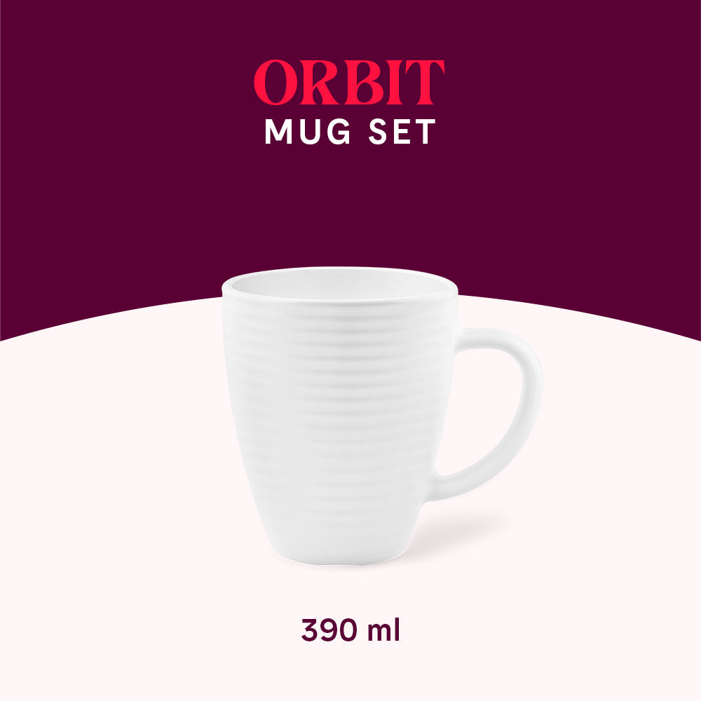 My Borosil Opalware Coffee Mugs & Travel Mugs Larah By Borosil Orbit Mug, White