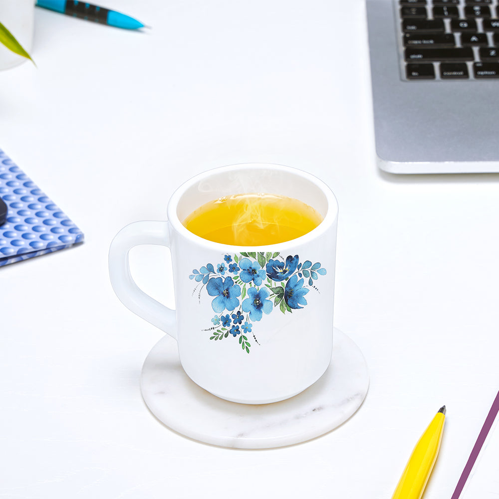Larah by Borosil Pansy Mug Set, 240ml x 2