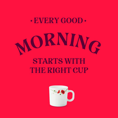 Larah Red Carnation Mug Set