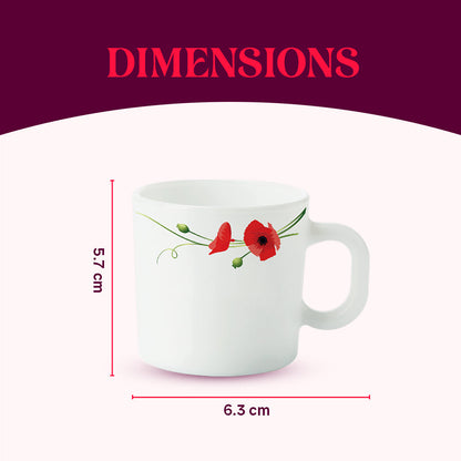 Larah Red Carnation Mug Set