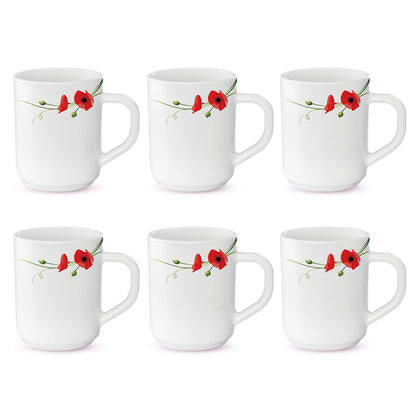 Larah Red Carnation Mug Set