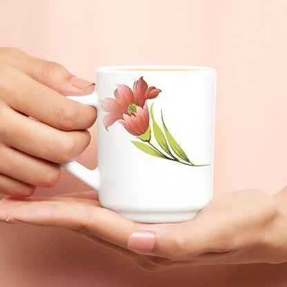 Larah Red Iris Mug Set