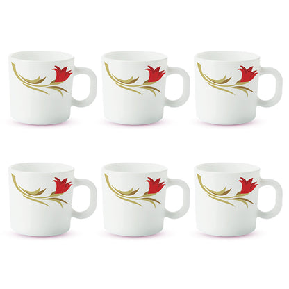 Larah Red Lily Mug Set