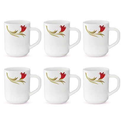 Larah Red Lily Mug Set
