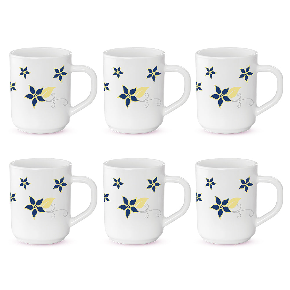 Larah by Borosil Viva Mug Set, 320ml x 4