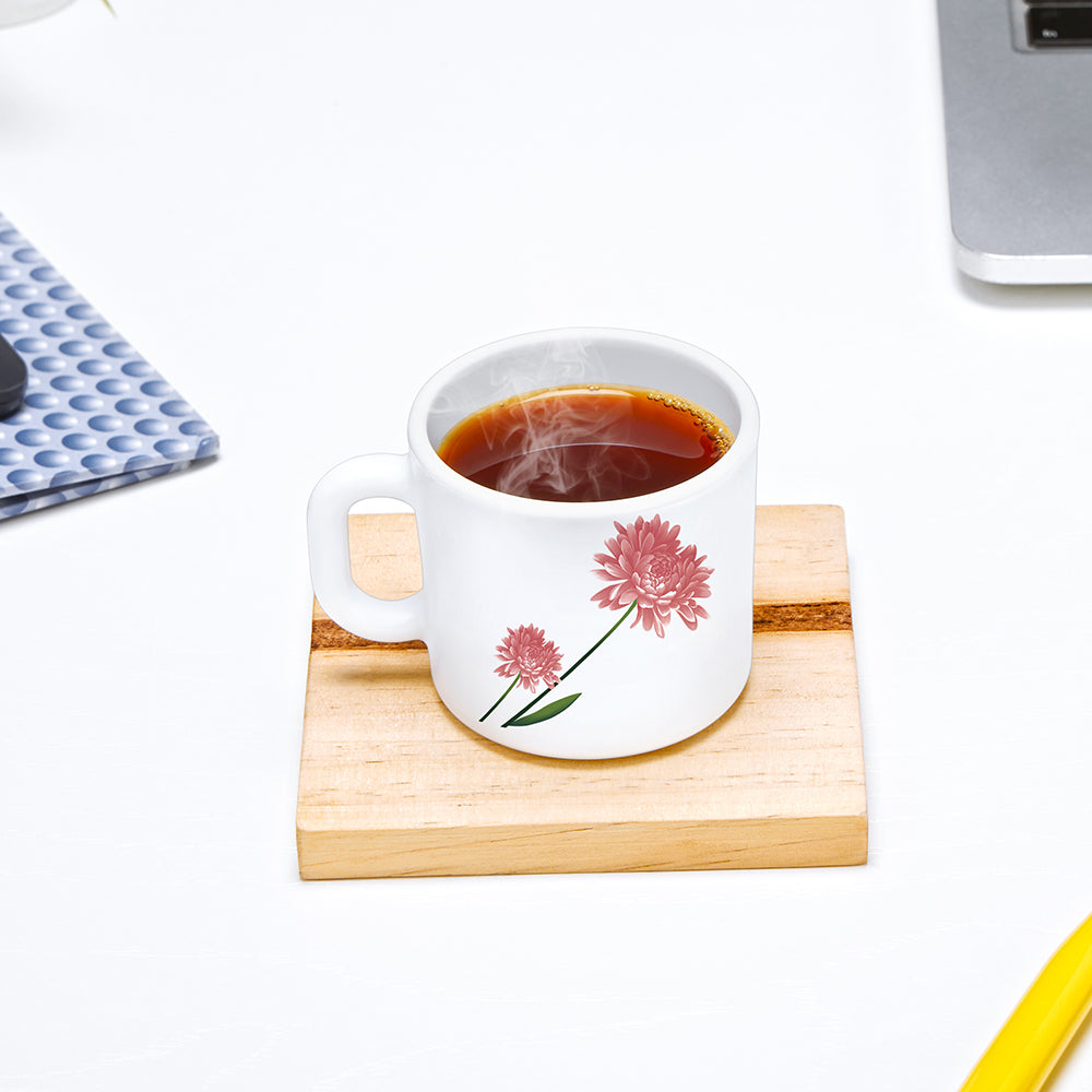 Larah by Borosil Nargis Mug Set, 320ml x 4
