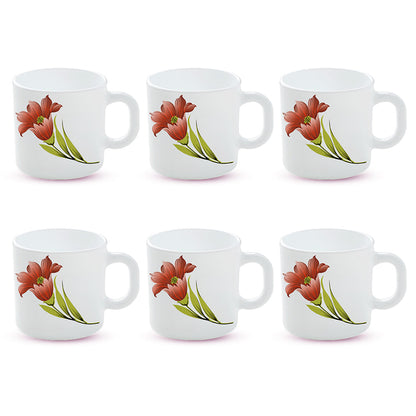 Larah Red Iris Mug Set