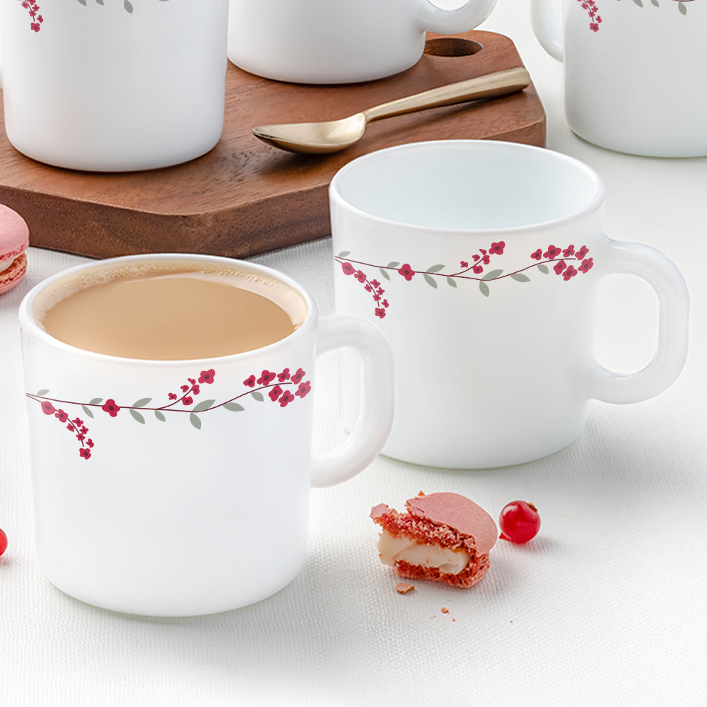 Larah by Borosil Verona Mug Set, 6 x 180ml