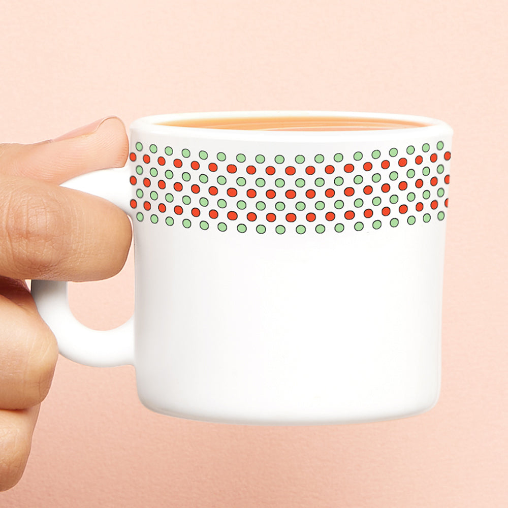 Larah by Borosil Waltz Mug Set, 180ml x 6
