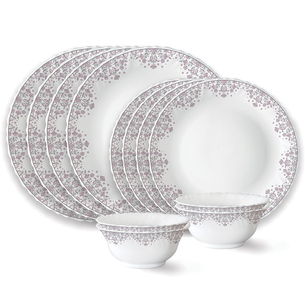 My Borosil Opalware Dinner Sets 12 pc Set: Serves 4 Larah by Borosil Lark Dinner Set