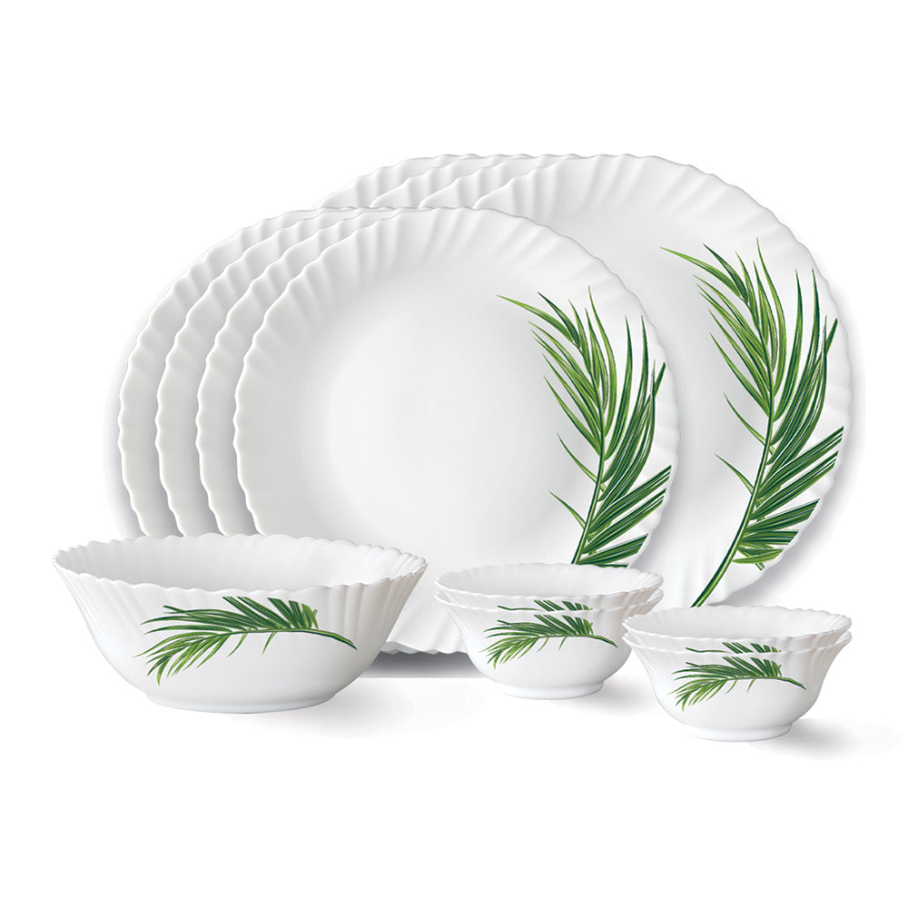 My Borosil Opalware Dinner Sets 13 pc Set: Serves 4 Larah by Borosil Crescent Dinner Set