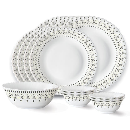 Larah Ora Gold Dinner Set, 35 pc