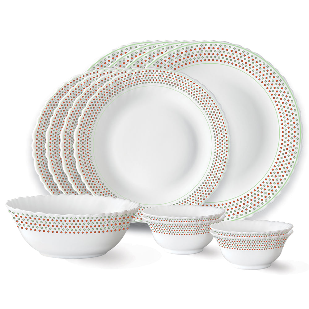 My Borosil Opalware Dinner Sets 13 pc Set: Serves 4 Larah by Borosil Waltz Dinner Set