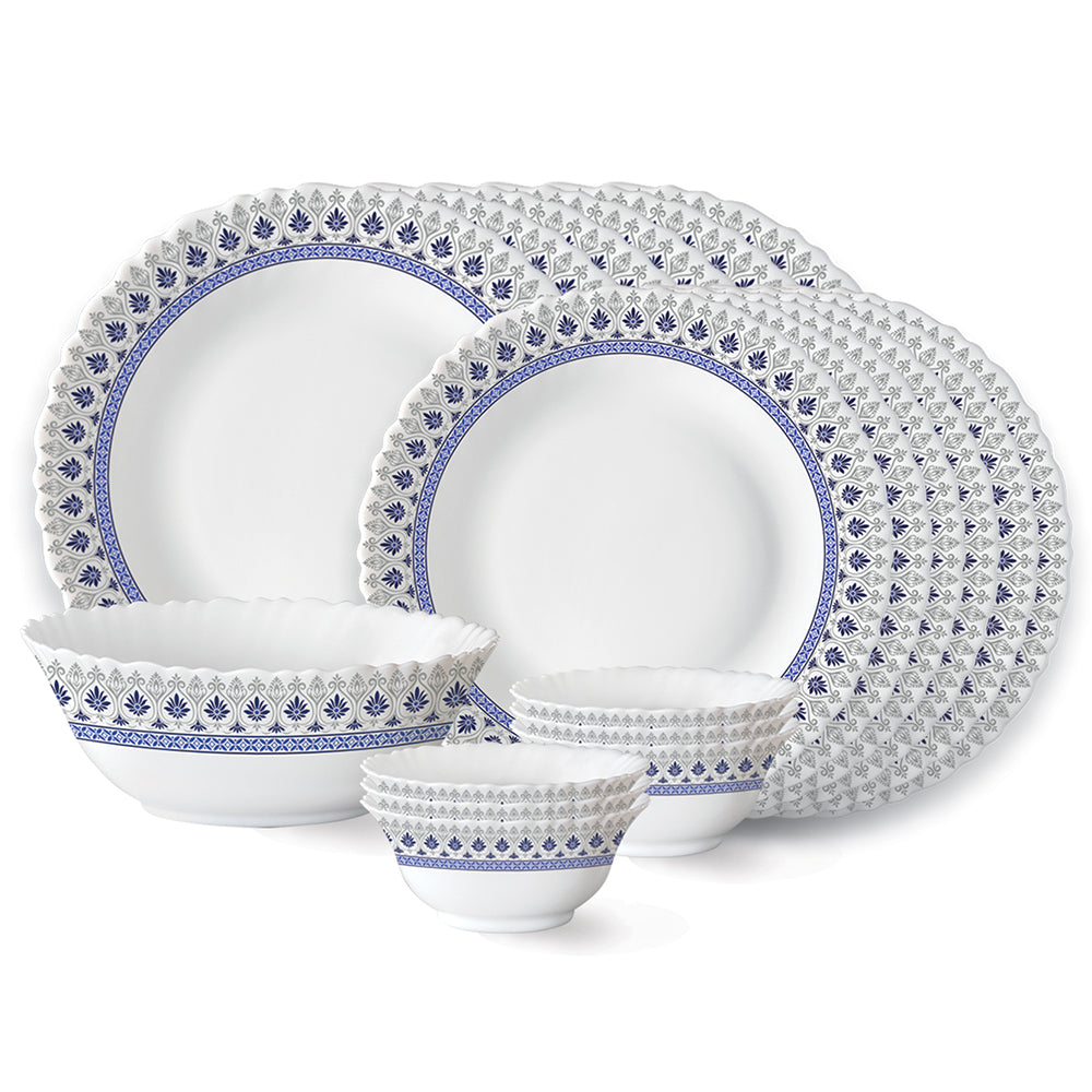 My Borosil Opalware Dinner Sets 19 pc Set: Serves 6 Larah by Borosil Ocean Dinner Set