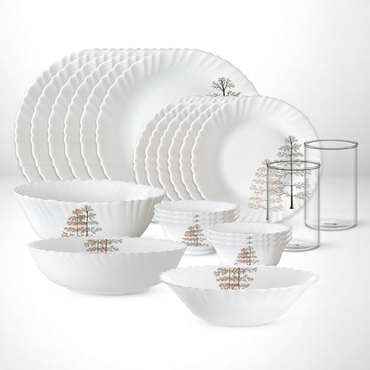 Larah Pine Dinner Set, 5 pc