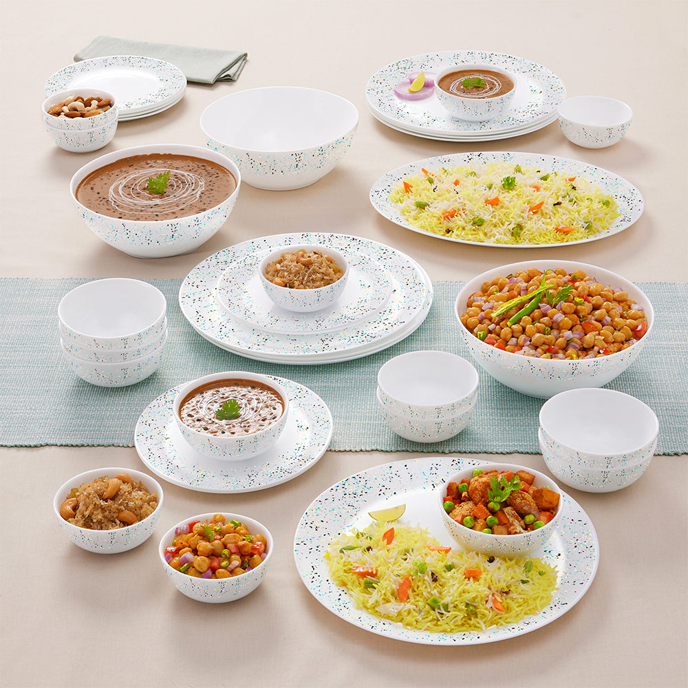 Larah by Borosil Riva Dinner Set, 10 pc