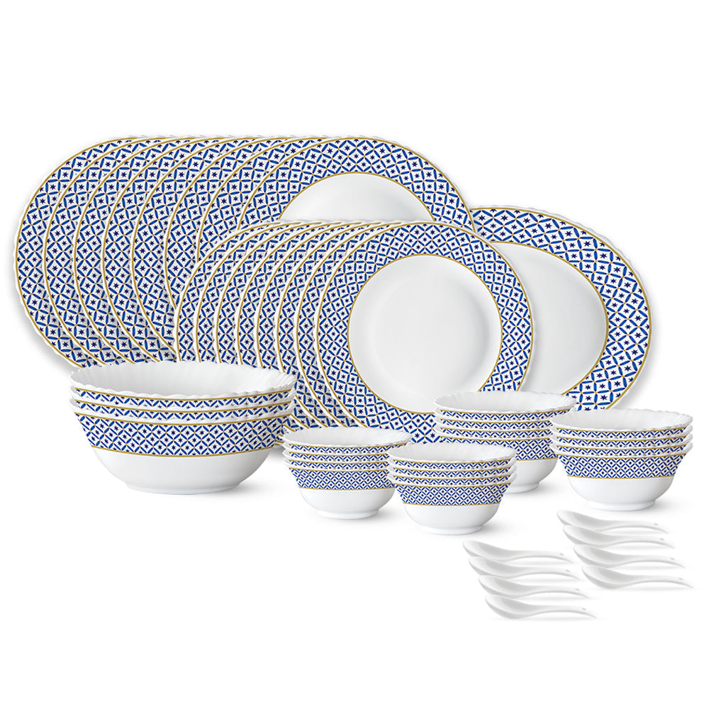 My Borosil Opalware Dinner Sets 44 pc Set: Serves 8 Larah by Borosil Juliet Dinner Set