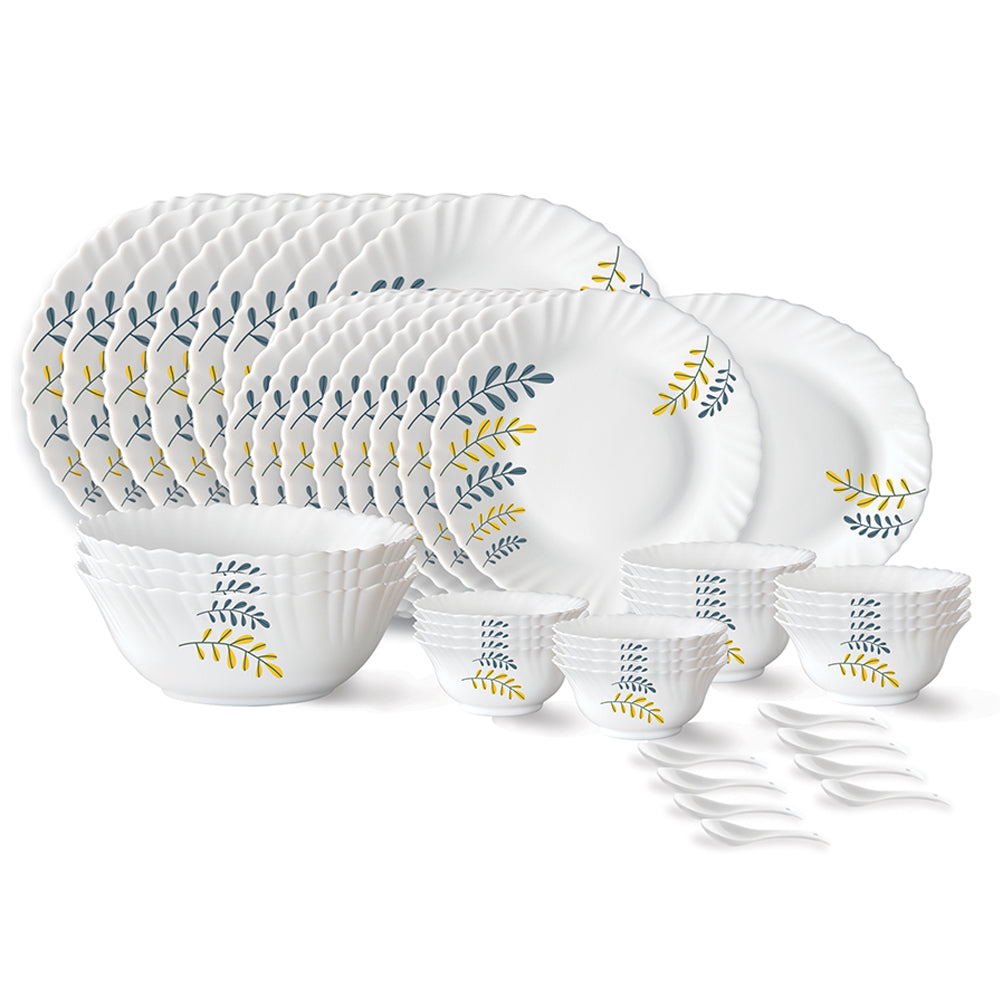 My Borosil Opalware Dinner Sets 44 pc Set: Serves 8 Larah by Borosil Niva Dinner Set