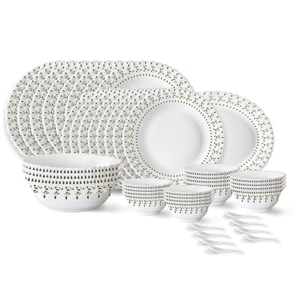 Larah Ora Gold Dinner Set, 35 pc