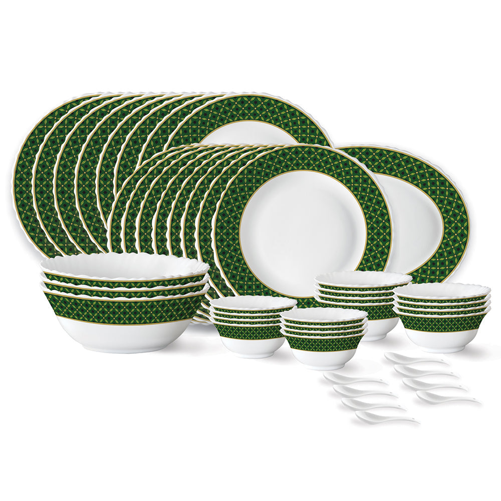 My Borosil Opalware Dinner Sets 44 pc Set: Serves 8 Larah by Borosil Yuri Dinner Set