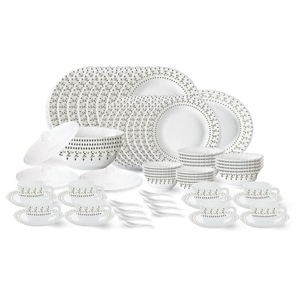 Larah Ora Gold Dinner Set, 66 pc