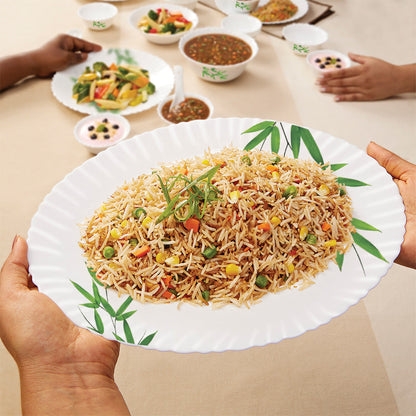 Larah Bamboo Leaves Dinner Set