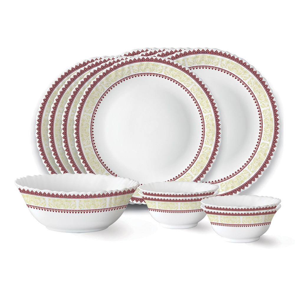 Larah by Borosil Elega Dinner Set, 10 pc