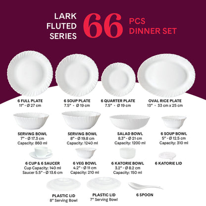Larah Lark Dinner Set, 6 pc