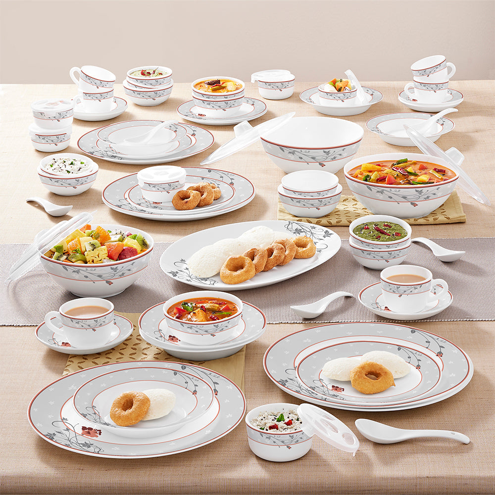 My Borosil Opalware Dinner Sets Larah by Borosil Quartz Dinner Set