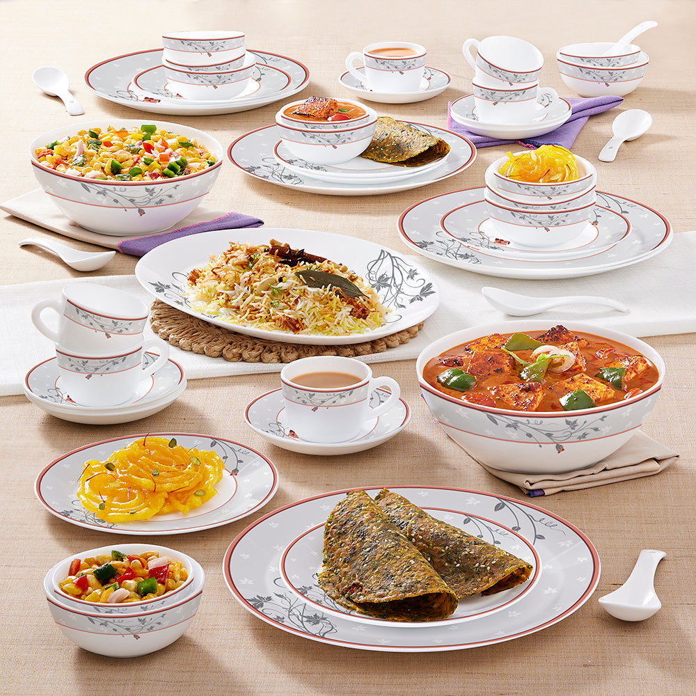 My Borosil Opalware Dinner Sets Larah by Borosil Quartz Dinner Set