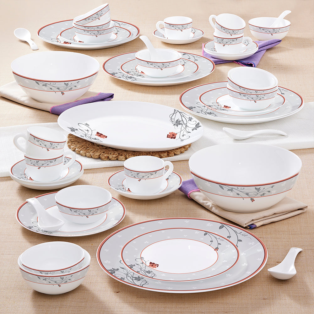 My Borosil Opalware Dinner Sets Larah by Borosil Quartz Dinner Set