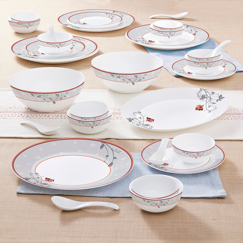 My Borosil Opalware Dinner Sets Larah by Borosil Quartz Dinner Set