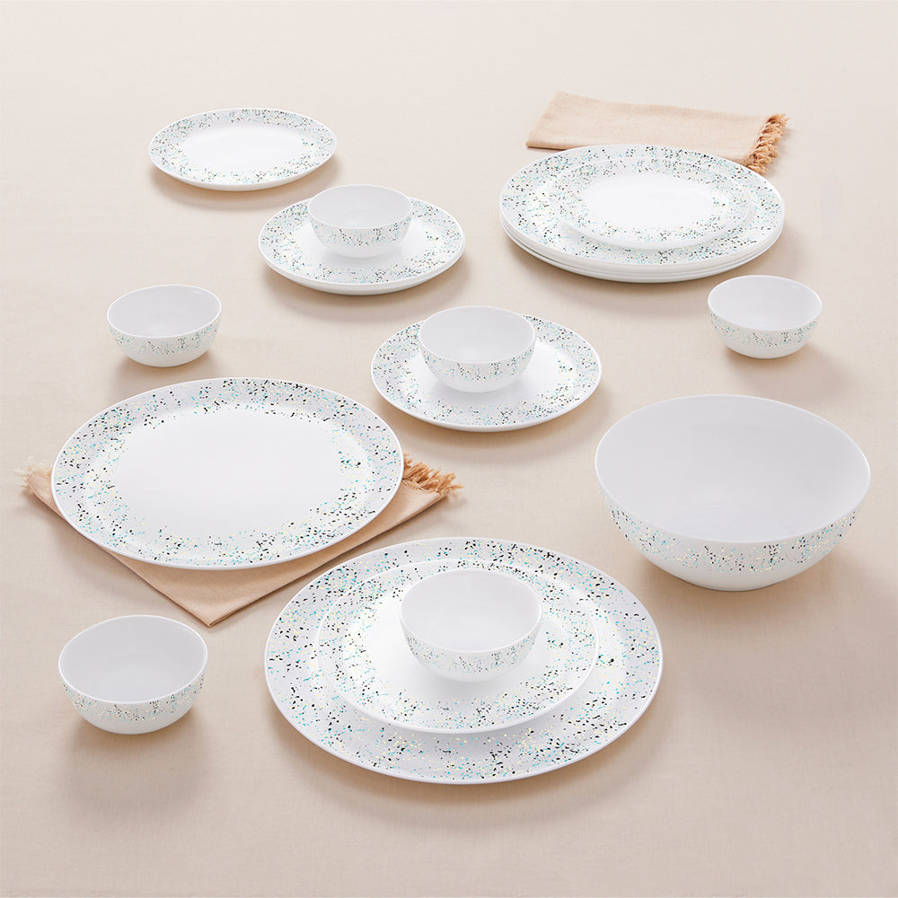 Larah by Borosil Riva Dinner Set, 10 pc
