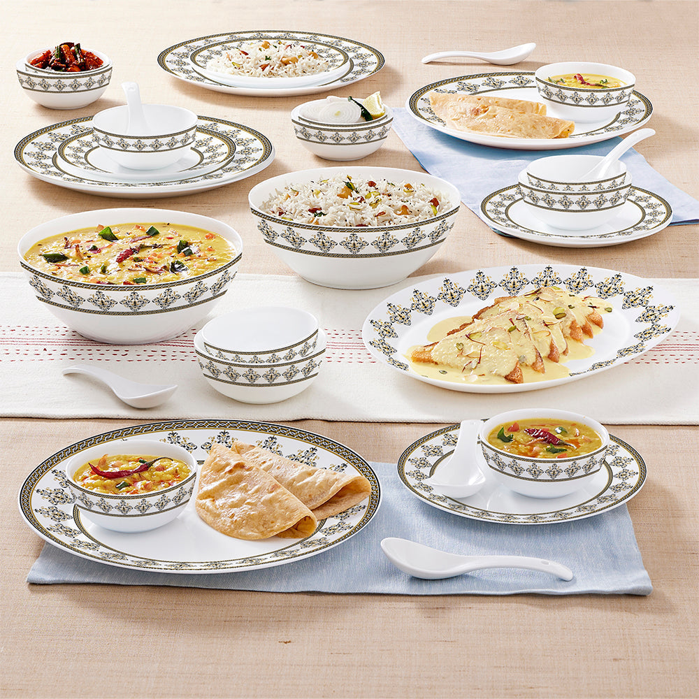 Larah by Borosil Syrah Dinner Set, 44 pc