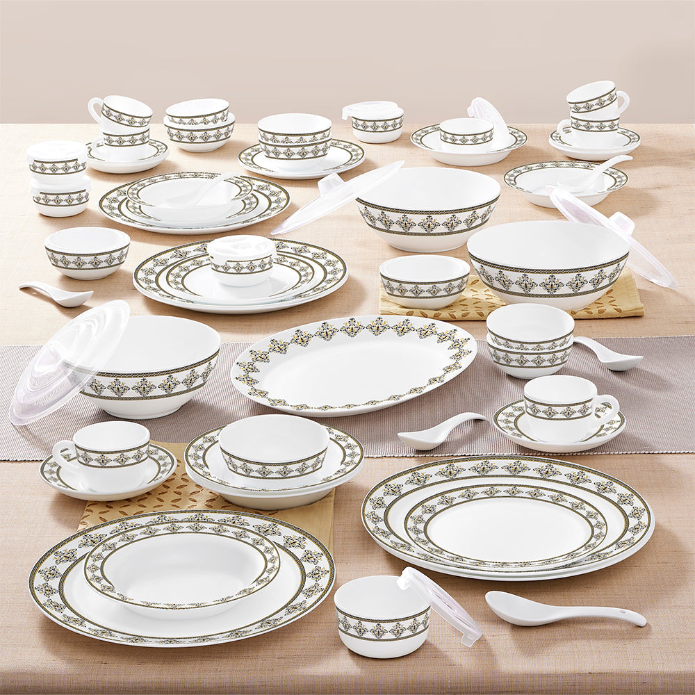Larah by Borosil Syrah Dinner Set, 44 pc