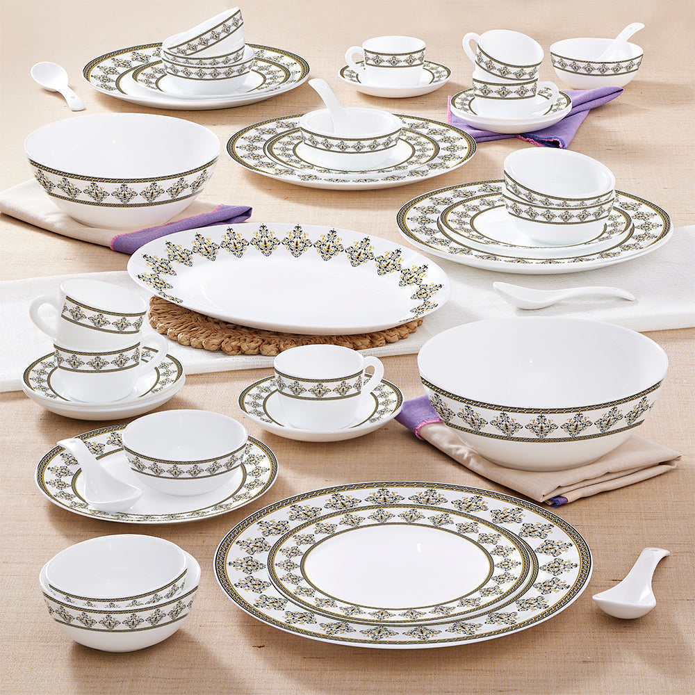 Larah by Borosil Syrah Dinner Set, 44 pc