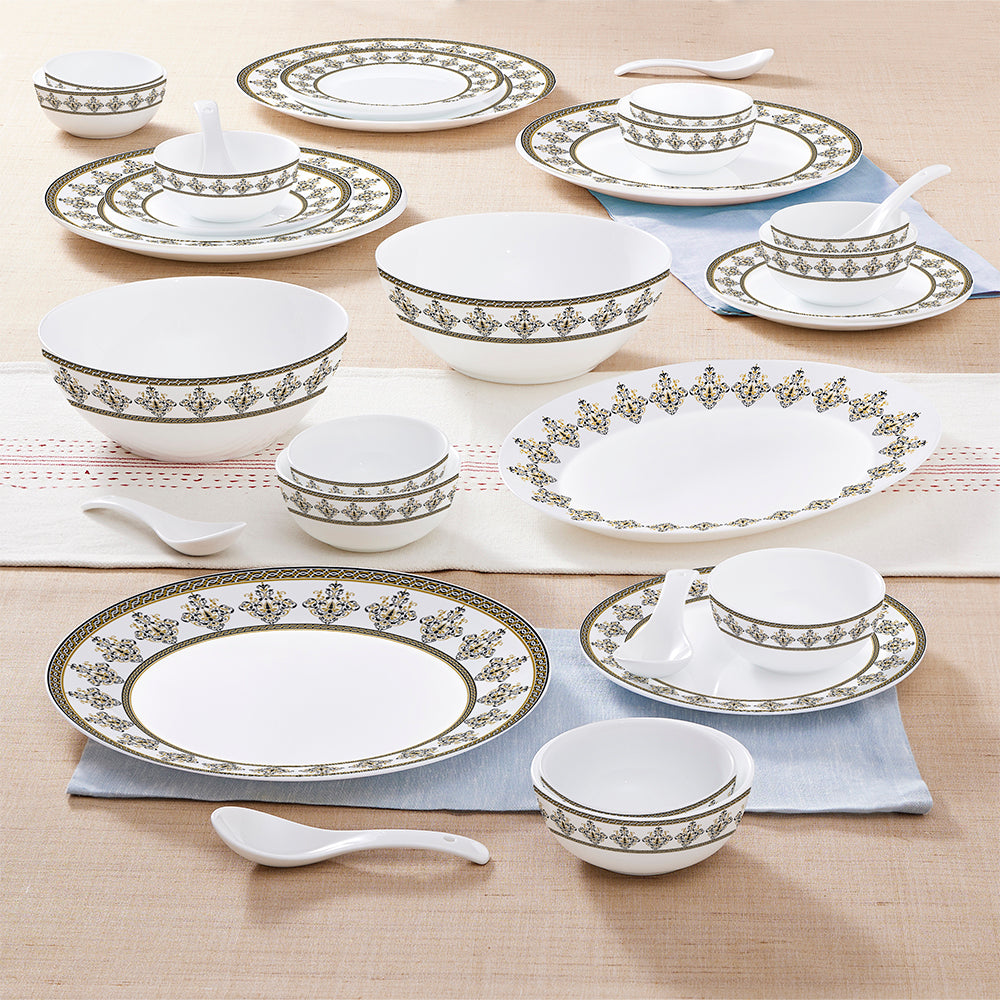 Larah by Borosil Syrah Dinner Set, 44 pc
