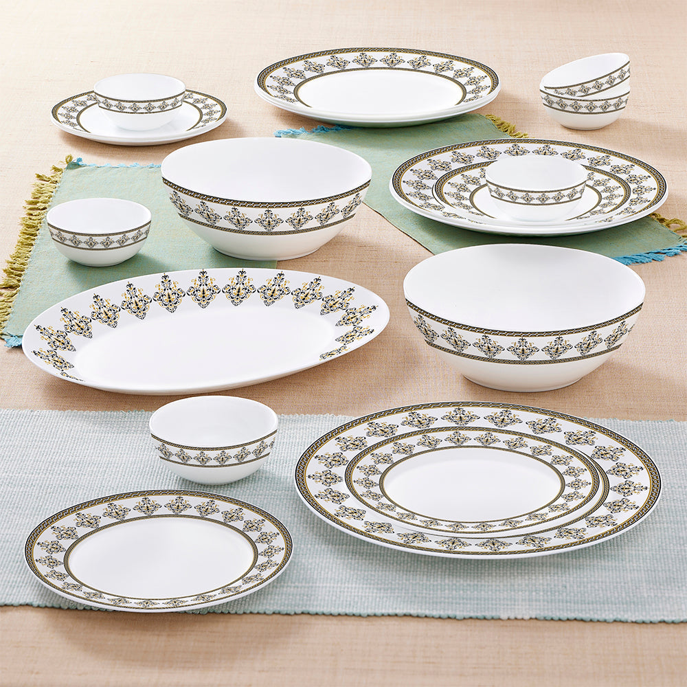 Larah by Borosil Syrah Dinner Set, 44 pc