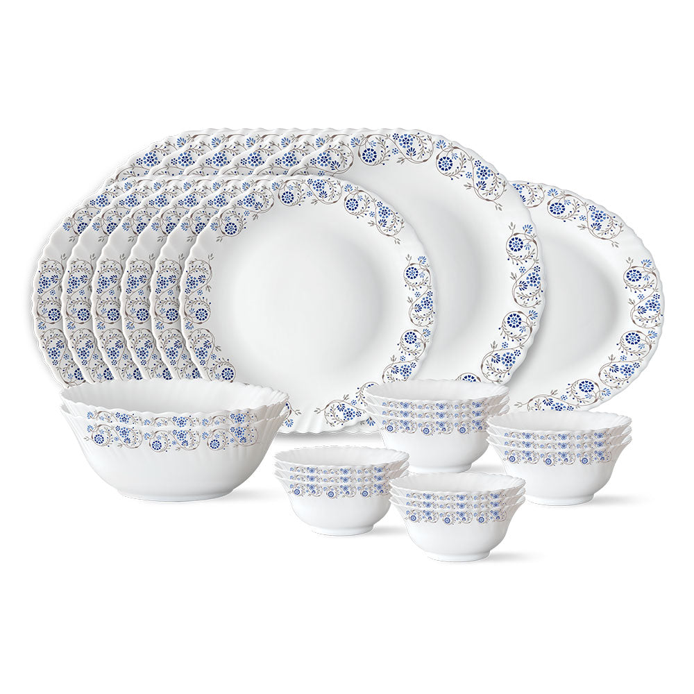 Larah by Borosil Mist Dinner Set, 19 pc