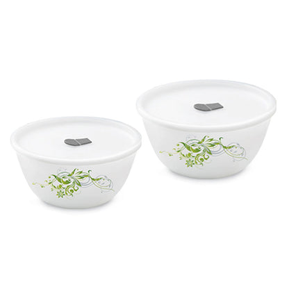 Larah Erba Mixing Bowl Set with Lid, 500ml + 750ml + 1 L