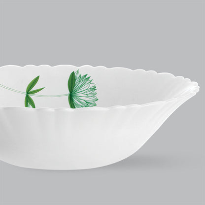 Larah by Borosil Green Lily Multipurpose Bowl, 2 pc Set
