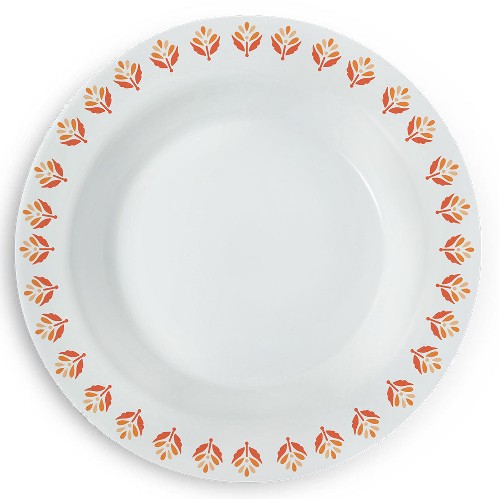 My Borosil Opalware Plate Sets 1 pc Gardenia Noodle / Soup Plate