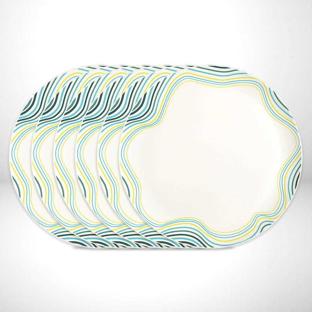 My Borosil Opalware Plate Sets 6 pc Set Larah by Borosil Mia Full Plate Set